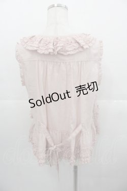 画像2: PINK HOUSE / ローンフリル段々ブラウス  ピンク I-25-10-24-063-LO-TO-SA-ZI