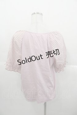 画像2: PINK HOUSE / ギンガムチェック使いカットソー 4(L) ピンク I-25-10-24-065-LO-BL-SA-ZT220