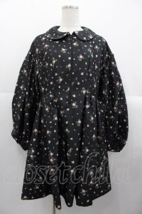 PINK HOUSE / little sunny bite×PINK HOUSE lsb floral print blouse  ブラック I-25-10-24-067-LO-BL-SA-ZI
