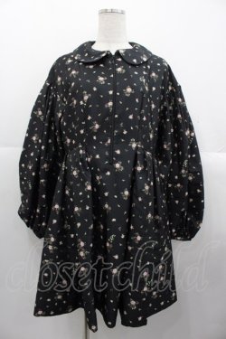 画像1: PINK HOUSE / little sunny bite×PINK HOUSE lsb floral print blouse  ブラック I-25-10-24-067-LO-BL-SA-ZI