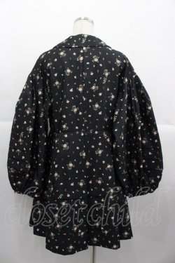 画像2: PINK HOUSE / little sunny bite×PINK HOUSE lsb floral print blouse  ブラック I-25-10-24-067-LO-BL-SA-ZI