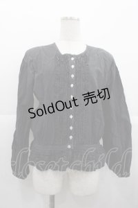 PINK HOUSE / フリルブラウス  黒 I-25-10-24-068-LO-BL-SA-ZI