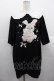 画像1: Honey Cinnamon / アイスリボンハニーちゃん襟付きTシャツ  黒X白 I-25-10-24-070-LO-TO-SA-ZI (1)