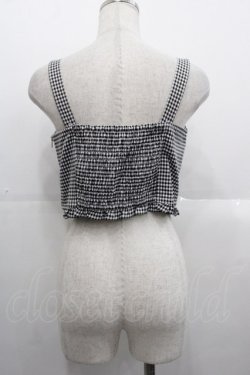 画像2: Ank Rouge / ハートパールギンガムチェックトップス  黒X白 I-25-10-24-071-CA-TO-SA-ZI
