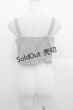 画像2: Ank Rouge / ハートパールギンガムチェックトップス  黒Ｘ白 I-25-10-24-071-CA-TO-SA-ZI