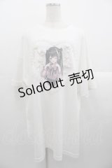 Ank Rouge / ゆいみすコラボBIG TEE  白Ｘピンク I-25-10-24-072-CA-TO-SA-ZI