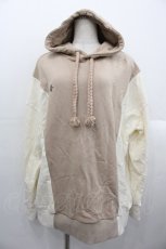 画像1: Maison de FLEUR / Rapunzel/スウェットパーカー  ベージュＸアイボリー I-25-10-24-074-LO-TO-SA-ZI (1)