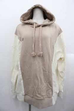 画像1: Maison de FLEUR / Rapunzel/スウェットパーカー  ベージュXアイボリー I-25-10-24-074-LO-TO-SA-ZI