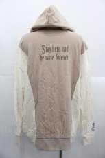 画像2: Maison de FLEUR / Rapunzel/スウェットパーカー  ベージュＸアイボリー I-25-10-24-074-LO-TO-SA-ZI (2)