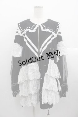 画像1: Jamie エーエヌケー / リメイクセーラーパーカー  ブラック I-25-10-24-075-LO-CO-SA-ZI