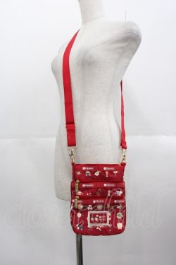 画像2: PINK HOUSE / 3 ZIP CROSSBODYピンクハウスフェイバリッツB  赤 I-25-10-24-007-LO-BG-SA-ZI