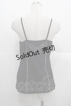 画像2: Ozz oneste / フロントレースキャミソール  黒 I-25-10-24-079-OO-TO-SA-ZI