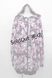 ACDC RAG / クロミ ZIPパーカー  パープル I-25-10-24-082-PU-TO-SA-ZI