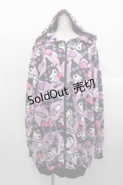 画像1: ACDC RAG / クロミ ZIPパーカー  パープル I-25-10-24-082-PU-TO-SA-ZI