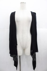 MIHO MATSUDA / 変形カーディガン  黒 I-25-10-24-083-GO-TO-SA-ZI