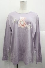 画像1: PINK HOUSE / 桜Teddyプリントカットソー 4(L) ラベンダー I-25-10-24-086-LO-TS-SA-ZI (1)