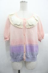 PINK HOUSE / 空モチーフカーディガン  ピンク I-25-10-24-090-LO-TO-SA-ZI