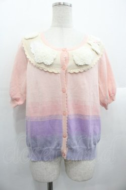 画像1: PINK HOUSE / 空モチーフカーディガン  ピンク I-25-10-24-090-LO-TO-SA-ZI