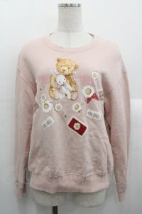 PINK HOUSE / ひな菊ロンドプリントトレーナー  ピンク I-25-10-24-092-LO-TO-SA-ZI