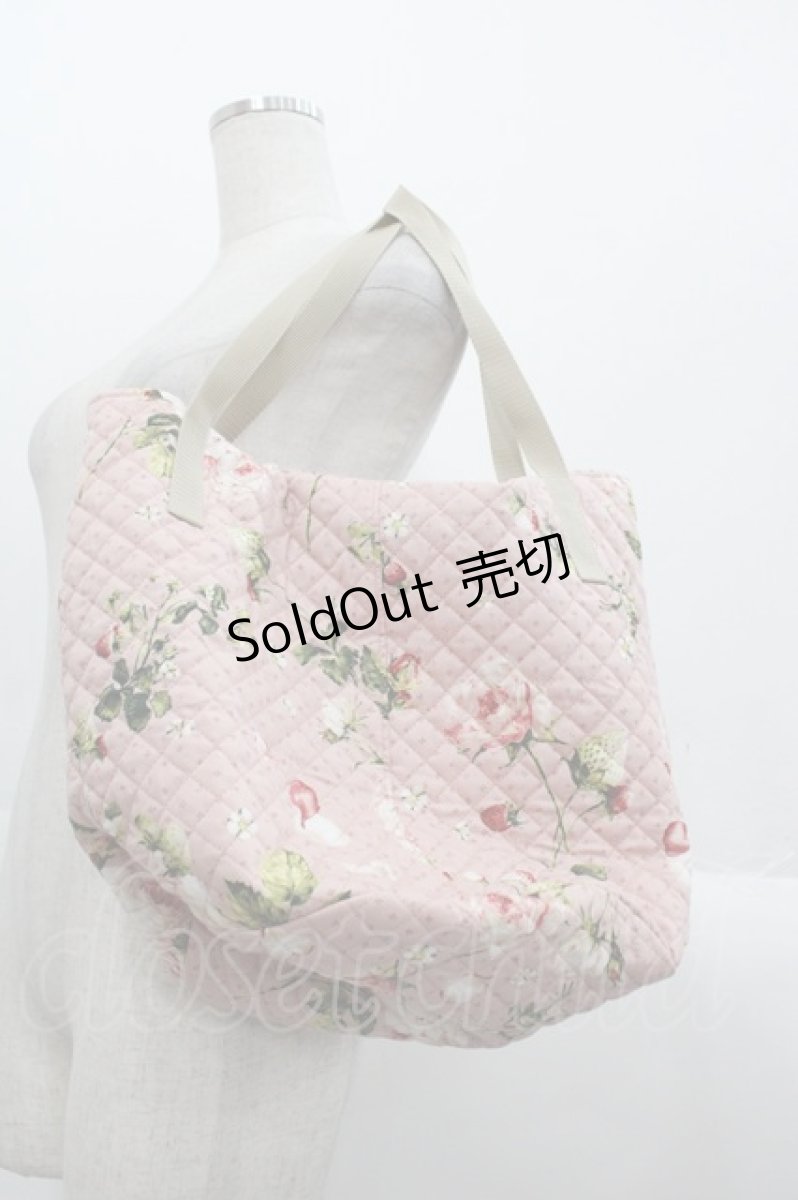 画像2: PINK HOUSE / Berry Roseプリントバッグ  ピンク I-25-10-24-008-LO-BG-SA-ZT286 (2)