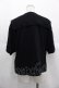 画像2: Katie / MARINE GIRL lace collar tee  黒Ｘ黒 I-25-10-24-095-LO-TO-SA-ZI (2)