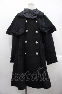 画像1: axes femme POETIQUE / ケープ付きコート  黒 I-25-10-24-097-AX-CO-SA-ZI