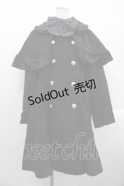 画像1: axes femme POETIQUE / ケープ付きコート  黒 I-25-10-24-097-AX-CO-SA-ZI