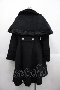 画像2: axes femme POETIQUE / ケープ付きコート  黒 I-25-10-24-097-AX-CO-SA-ZI