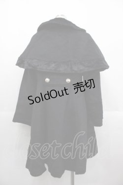 画像2: axes femme POETIQUE / ケープ付きコート  黒 I-25-10-24-097-AX-CO-SA-ZI