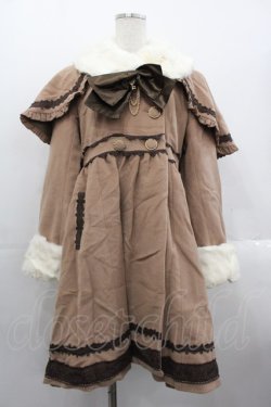 画像1: axes femme POETIQUE / プリンセスケープコート  ブラウン I-25-10-24-098-AX-CO-SA-ZI