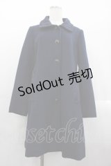 axes femme / レース襟コート  ネイビー I-25-10-24-099-AX-CO-SA-ZI