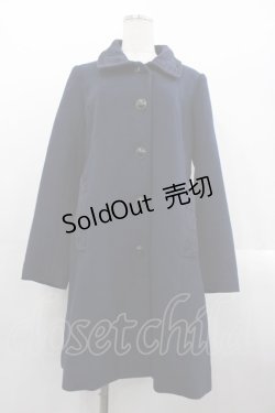 画像1: axes femme / レース襟コート  ネイビー I-25-10-24-099-AX-CO-SA-ZI