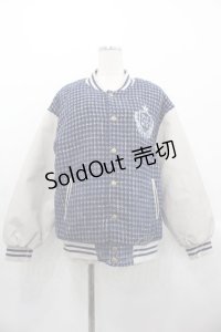 Fi.n.t / ファンシーツイードスタジャン  ブルー I-25-10-24-100-CA-JA-SA-ZI