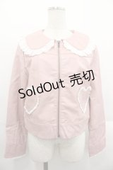 Lolime / Grrrlismライダースジャケット LL ピンク I-25-10-24-101-LO-JA-SA-ZI