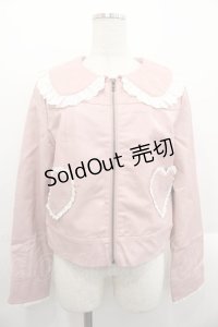 Lolime / Grrrlismライダースジャケット LL ピンク I-25-10-24-101-LO-JA-SA-ZI