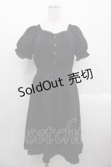 axes femme POETIQUE / 【柴田あやなさんコラボ】コットンレースワンピース  黒 I-25-10-24-106-AX-OP-SA-ZI