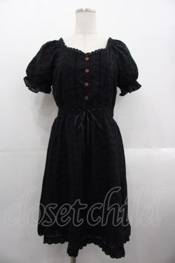 画像1: axes femme POETIQUE / 【柴田あやなさんコラボ】コットンレースワンピース  黒 I-25-10-24-106-AX-OP-SA-ZI