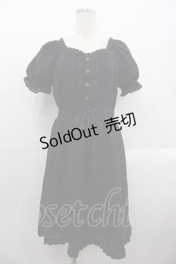 画像1: axes femme POETIQUE / 【柴田あやなさんコラボ】コットンレースワンピース  黒 I-25-10-24-106-AX-OP-SA-ZI