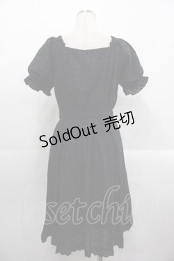 画像2: axes femme POETIQUE / 【柴田あやなさんコラボ】コットンレースワンピース  黒 I-25-10-24-106-AX-OP-SA-ZI