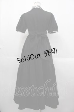 画像2: An MILLE / ピコレース襟フレアワンピース  黒Ｘ白 I-25-10-24-108-EL-OP-SA-ZI