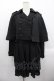 画像1: LOLITAその他(お買取対象外) / ケープ付きワンピース  ブラック I-25-10-24-110-LO-OP-SA-ZI (1)