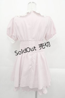 画像2: Ank Rouge / ドーリーギンガムコンビネゾン  ピンクｘ白チェック I-25-10-24-111-CA-OP-SA-ZI