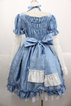 画像2: Chantilly / 姫袖ワンピース  サックスX白 I-25-10-24-113-EL-OP-SA-ZI