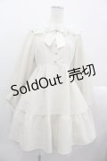 Honey Cinnamon / レースカラーフリルワンピース  アイボリー I-25-10-24-117-LO-OP-SA-ZI