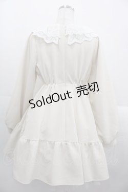 画像2: Honey Cinnamon / レースカラーフリルワンピース  アイボリー I-25-10-24-117-LO-OP-SA-ZI