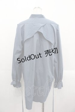 画像2: DearMyLoveRose / マルチwayボウタイリボンシャツワンピース M-L デニムライク I-25-10-24-119-EL-BL-SA-ZI