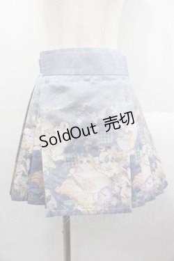画像3: 造鏡集 / ねこ刺繍スカート&タブリエセット  青 I-25-10-24-120-LO-OP-SA-ZI