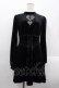 画像1: DARK IN LOVE / Gothic double heart front belt waist dress M ブラック I-25-10-24-122-PU-OP-SA-ZI (1)