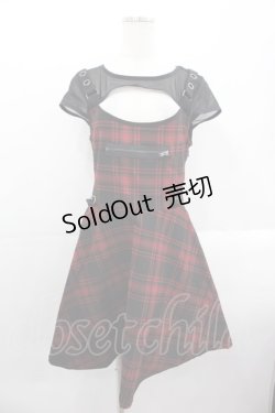 画像1: KILL STAR / Slayonce Skater Dress M レッド I-25-10-24-124-SL-OP-SA-ZI