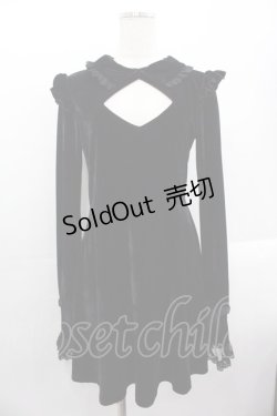 画像1: KILLSTAR / ベロアワンピース S ブラック I-25-10-24-125-PU-OP-SA-ZI